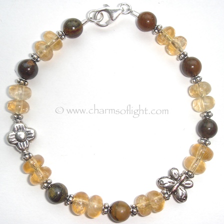 Tiger Iron & Citrine Bracelet